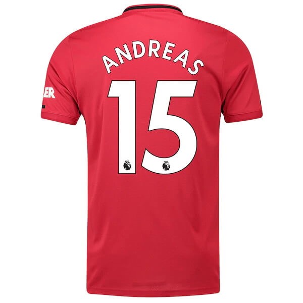 Camiseta Manchester United NO.15 Andreas Primera equipo 2019-20 Rojo